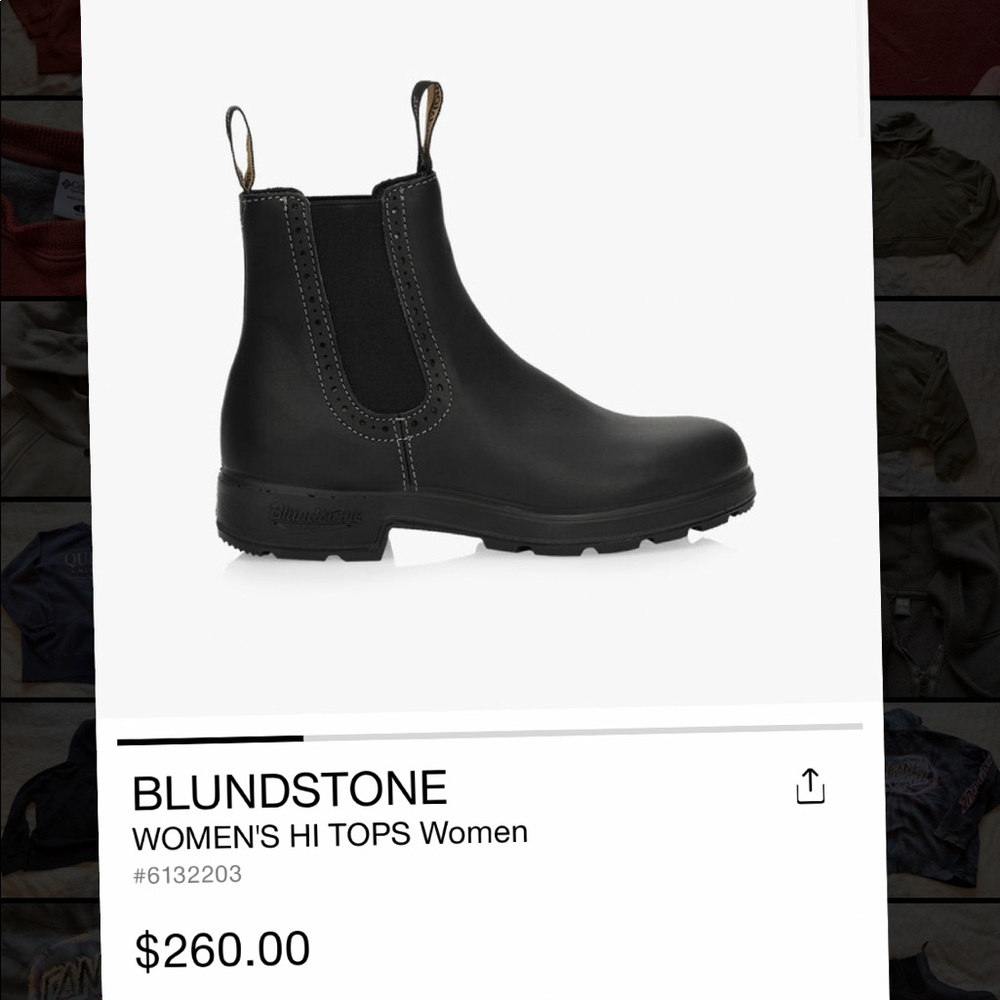 BLACK BLUNDSTONE HIGH TOP